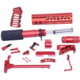 Guntec USA AR-15 Ultimate Pistol Kit, Anodized Red, ULT-PK-RED
