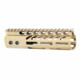 Guntec USA AR-15 Ultra Lightweight Thin M-LOK Free Floating Handguard w/ Monolithic Top Rail, 7in, Gold Plated, GT-7MLK-GP