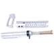 Guntec USA AR-15 Ultra Pistol Furniture Set w/ Milspec Buffer Tube, Anodized Clear, UPS-MILTUBE-CLEAR
