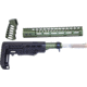 Guntec USA AR-15 Ultralight Series Complete Furniture Set 12in, Anodized Green, ULTRA-SET-12-GREEN