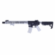 Guntec USA AR-15 Ultra Lightweight Thin M-LOK Free Floating Handguard w/ Monolithic Top Rail, 15in, Chrome, GT-15MLK-C