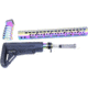 Guntec USA AR-15 Ultralight Series Complete Furniture Set, Matte Rainbow Pvd Coated, ULTRA-SET-M-RPVD
