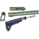 Guntec USA AR .308 AIR-LOK Series Complete Furniture Set W/Matching Upper Receiver, Green, AIRLOK-SET-UPPER-308-GREEN