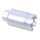 Guntec USA AR .308 Cal Micro Trident Flash Can With Glass Breaker, Anodized Clear, MCONE-FH-S-C-308-CLEAR