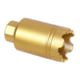 Guntec USA AR .308 Cal Micro Trident Flash Can With Glass Breaker, Anodized Gold, MCONE-FH-S-C-308-GOLD