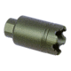 Guntec USA AR .308 Cal Micro Trident Flash Can With Glass Breaker, Anodized Green, MCONE-FH-S-C-308-GREEN