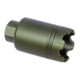 Guntec USA AR .308 Cal Micro Trident Flash Can With Glass Breaker, Anodized Green, MCONE-FH-S-C-308-GREEN