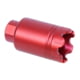 Guntec USA AR .308 Cal Micro Trident Flash Can With Glass Breaker, Anodized Red, MCONE-FH-S-C-308-RED