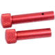 Guntec USA AR 5.56 Cal Extended Takedown Pin Set, Gen 2, Anodized Red, TDP-SET-G2-RED