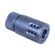 Guntec USA AR 9mm Mini Slip Over Barrel Shroud w/Multi Port Muzzle Brake, Grey, 1326-MB-P-MINI-9-GREY