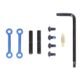 Guntec USA AR-15 Complete Anti-Rotation Trigger/Hammer Pin Set, Anodized Blue, GT-ARP-BLUE