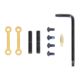 Guntec USA AR-15 Complete Anti-Rotation Trigger/Hammer Pin Set, Anodized Gold, GT-ARP-GOLD