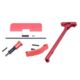 Guntec USA AR-15 Receiver Build Kit w/Charging Handle, Anodized Red, ARCH-KIT-RED