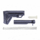 Guntec USA Gen 2 Minimalistic Lightweight Stock Set, AR-15, Buffer Tube/CAR Buffer/Spring/End Plate/Castle Nut/Butt Pad, Black MLS-G2