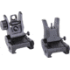 Guntec USA G2 Thin Profile Folding Iron Sight Set, Black, SIGHTSET-HK-G2