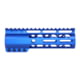 Guntec USA AIR-LOK Series AR-15 M-LOK Compression Free Floating Handguard w/ Monolithic Top Rail, 6.75in, Anodized Blue, GT-675ALC-BLUE