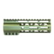 Guntec USA AIR-LOK Series AR-15 M-LOK Compression Free Floating Handguard w/ Monolithic Top Rail, 6.75in, Anodized Green, GT-675ALC-GREEN