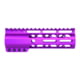 Guntec USA AIR-LOK Series AR-15 M-LOK Compression Free Floating Handguard w/ Monolithic Top Rail, 6.75in, Anodized Purple, GT-675ALC-PURPLE