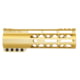 Guntec USA AIR-LOK Series AR-15 M-LOK Compression Free Floating Handguard w/ Monolithic Top Rail, Gen 2, 7in, Anodized Gold, GT-7ALC-G2-GOLD