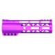 Guntec USA AIR-LOK Series AR-15 M-LOK Compression Free Floating Handguard w/ Monolithic Top Rail, Gen 2, 7in, Anodized Purple, GT-7ALC-G2-PURPLE