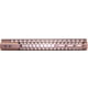 Guntec USA Honeycomb M-LOK Free Floating Handguard With Monolithic Top Rail, 15in, Anodized Bronze, GT-15HC-AL-MLK-308-BRZ