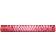 Guntec USA Honeycomb M-LOK Free Floating Handguard With Monolithic Top Rail, 15in, Anodized Red, GT-15HC-AL-MLK-308-RED