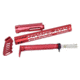 Guntec USA Skeletonized Airlite Series Furniture Set, AR-15, 5.56 Upper Receiver, 15 inch KeyMod Handgaurd, Fixed Stock/Buffer Assembly, Pistol Grip, Anodized Red AIRLITE-SET-UPPER-RED