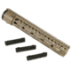 GUNTEC USA Thin Profile Free Floating Keymod Handguard w/Removable Rails Monolithic Top Rail,12in,Cerakote Flat Dark Earth BA79-K-12-FDE