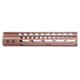 Guntec USA Ultra Lightweight Thin M-LOK System Free Floating Handguard w/Monolithic Top Rail, 10in, Bronze, GT-10MLK-BRZ