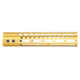 Guntec USA Ultra Lightweight Thin M-LOK System Free Floating Handguard w/Monolithic Top Rail, 10in, Gold, GT-10MLK-GOLD