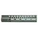 Guntec USA Ultra Lightweight Thin M-LOK System Free Floating Handguard w/Monolithic Top Rail, 10in, Green, GT-10MLK-GREEN