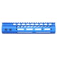 Guntec USA Ultra Lightweight Thin M-LOK System Free Floating Handguard w/Monolithic Top Rail, 9in, Blue, GT-9MLK-BLUE