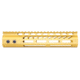 Guntec USA Ultra Lightweight Thin M-LOK System Free Floating Handguard w/Monolithic Top Rail, 9in, Gold, GT-9MLK-GOLD