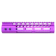 Guntec USA Ultra Lightweight Thin M-LOK System Free Floating Handguard w/Monolithic Top Rail, 9in, Purple, GT-9MLK-PURPLE