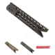 GUNTEC USA Ultra Slimline Octagonal 5 Sided Key Mod Free Floating Handguard w/Shark Mouth, Black, Flat Dark Earth, OD Green, Red
