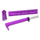 Guntec USA Ultralight Series Furniture Set, AR-15, 12 inch Rifle Length M-LOK Handguard, Fixed Stock/Buffer Assembly, Pistol Grip, Anodized Purple 12MLK-SET-PURPLE