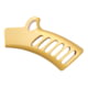 Guntec USA Ultralight Series Skeletonized Aluminum Featureless Grip, Anodized Gold, ULS-FG-GOLD