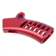 Guntec USA Ultralight Series Skeletonized Aluminum Featureless Grip, Anodized Red, ULS-FG-RED