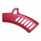 Guntec USA Ultralight Series Skeletonized Aluminum Featureless Grip, Anodized Red, ULS-FG-RED