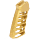 Guntec USA Ultralight Series Skeletonized Aluminum Pistol Grip, Anodized Gold, ULS-PG-GOLD