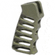 Guntec USA Ultralight Series Skeletonized Aluminum Pistol Grip, Anodized Green, ULS-PG-GREEN