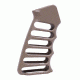 GUNTEC USA Ultralight Series Skeletonized Aluminum Pistol Grip, Flat Dark Earth, ULS-PG-FDE