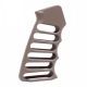 Guntec USA Ultralight Series Skeletonized Aluminum Pistol Grip, Flat Dark Earth, ULS-PG-FDE