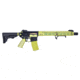 Guntec USA Ultralight Skeletonized Angled Grip For M-LOK, Anodized Clear, MLK-AG-CLEAR