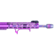 Guntec USA Ultralight Skeletonized Angled Grip For M-LOK, Anodized Clear, MLK-AG-CLEAR