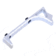 Guntec USA Ultralight Skeletonized Angled Grip For M-LOK, Anodized Clear, MLK-AG-CLEAR