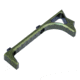 Guntec USA Ultralight Skeletonized Angled Grip For M-LOK, Anodized Green, MLK-AG-GREEN
