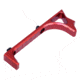 Guntec USA Ultralight Skeletonized Angled Grip For M-LOK, Anodized Red, MLK-AG-RED