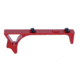 Guntec USA Ultralight Skeletonized Angled Grip For M-LOK, Anodized Red, MLK-AG-RED