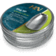 H&amp;N Sport Slug HP 249 ..25 Caliber 0.36 Grain Air Rifle Pellets, 120 Rounds, Silver, Small, 96363403601